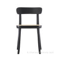 Popolare Dinning Chair Dinning con rattan e legno massiccio